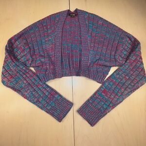 Wild Fable Vibrant Pink and Teal Cardigan
